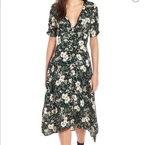 WORN 1x Button Front Midi Dress ASTR THE LABEL SM